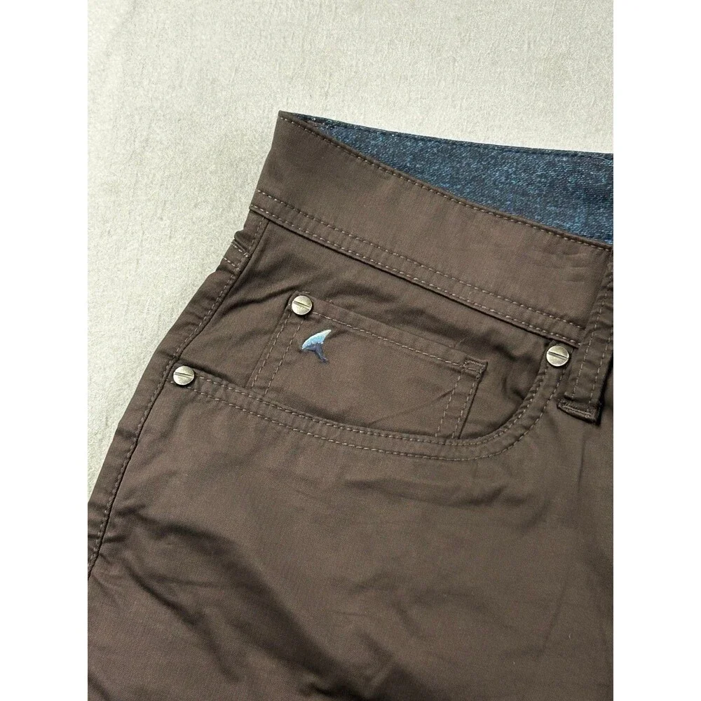 Tailor Vintage Pants Mens Brown Luxe Performance Comfort 34x34